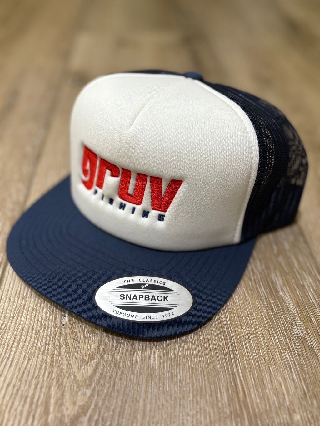 Gruv Fishing Snapback - Navy/White Mesh