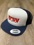 Gruv Fishing Snapback - Navy/White Mesh