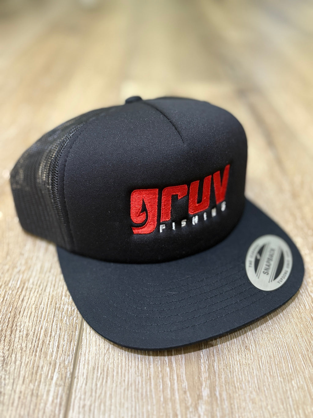 Gruv Fishing Snapback - Charcoal Mesh