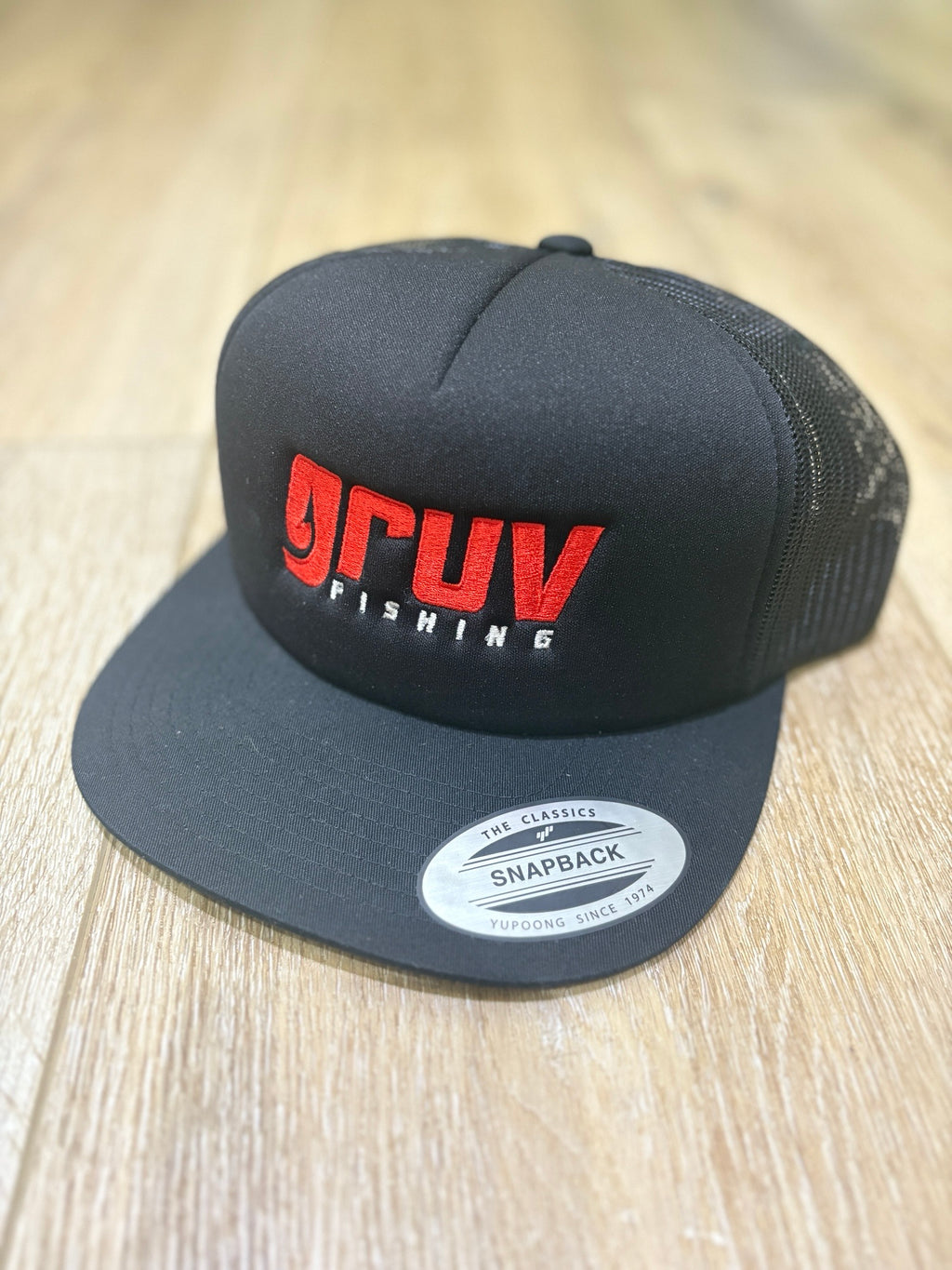 Gruv Fishing Snapback - Charcoal Mesh
